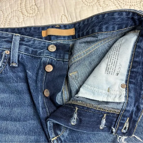 Joe’s jeans high rise cut-off denim shorts sz 28
