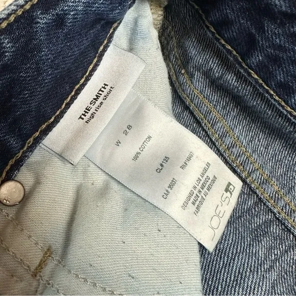 Joe’s jeans high rise cut-off denim shorts sz 28