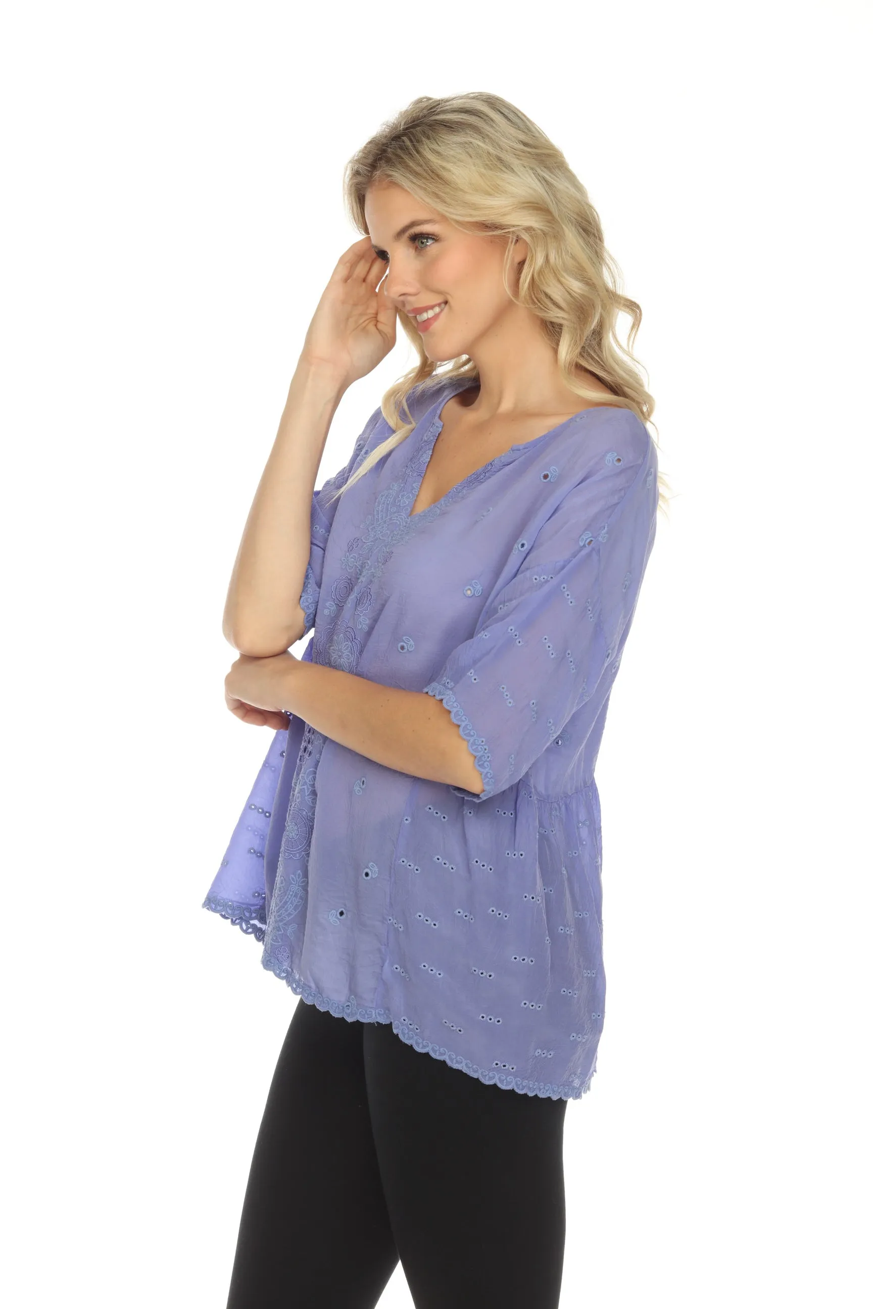 Johnny Was Berries Hadley Half Sleeve Blouse Boho Chic C13422