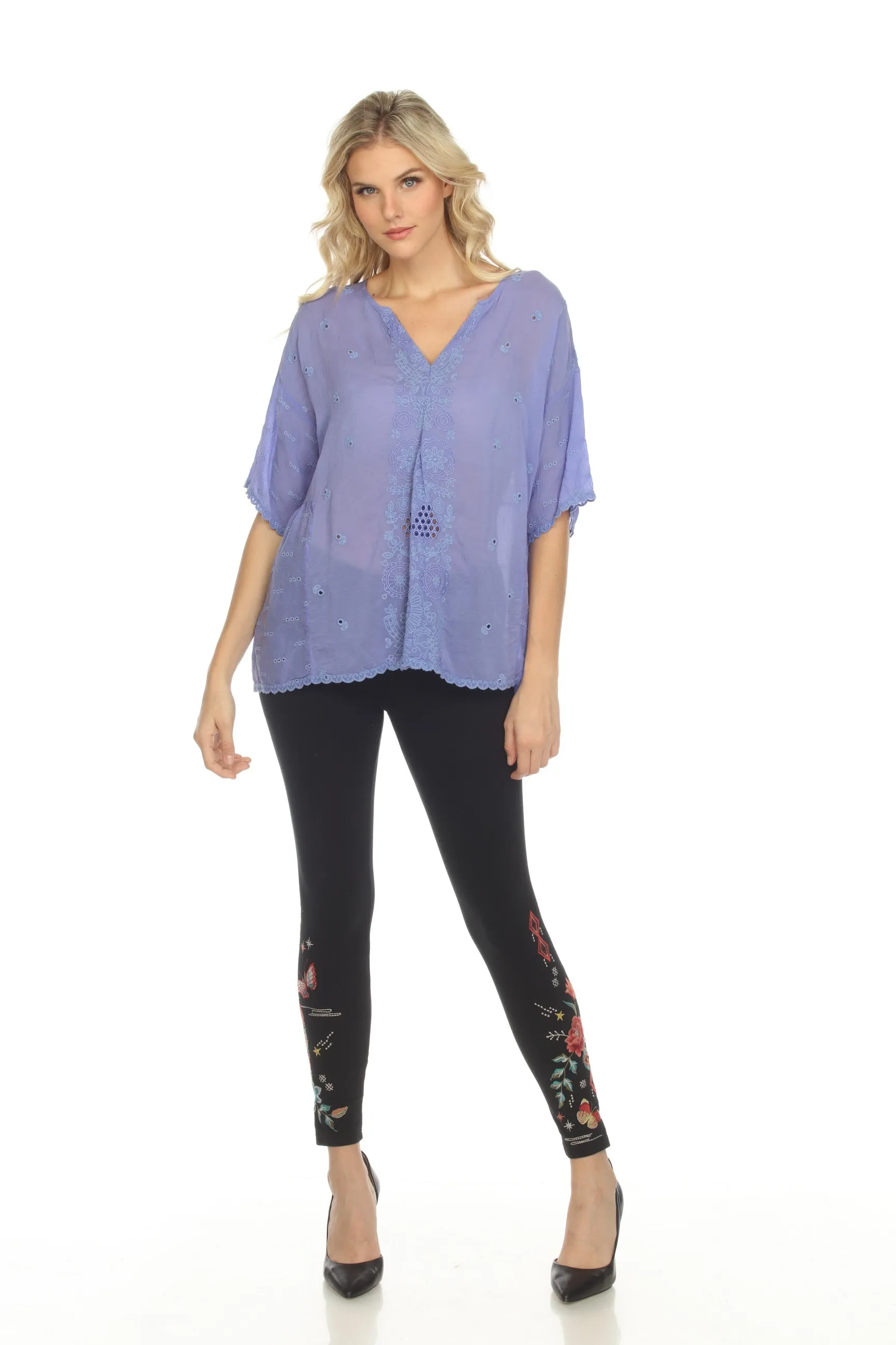 Johnny Was Berries Hadley Half Sleeve Blouse Boho Chic C13422