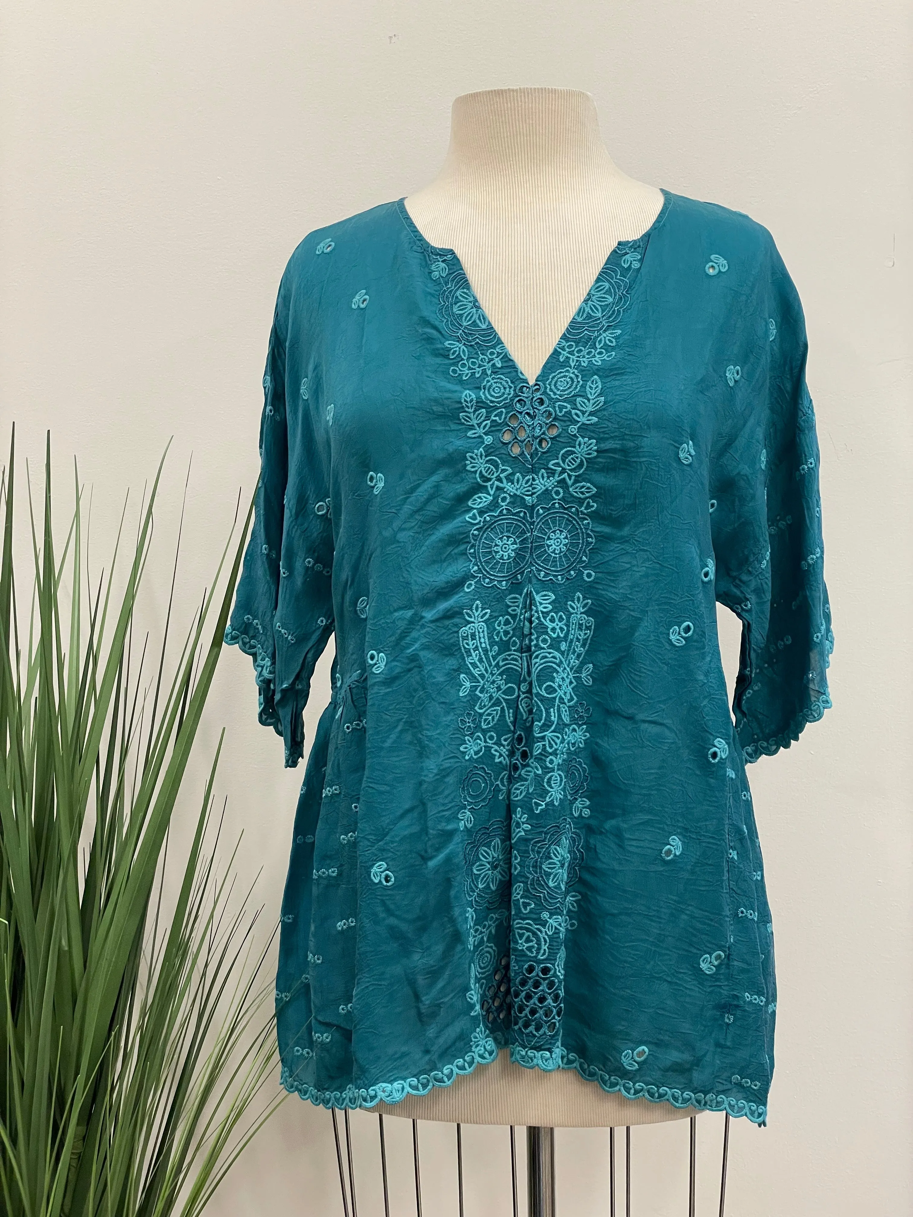 Johnny Was Berries Hadley Half Sleeve Blouse Boho Chic C13422