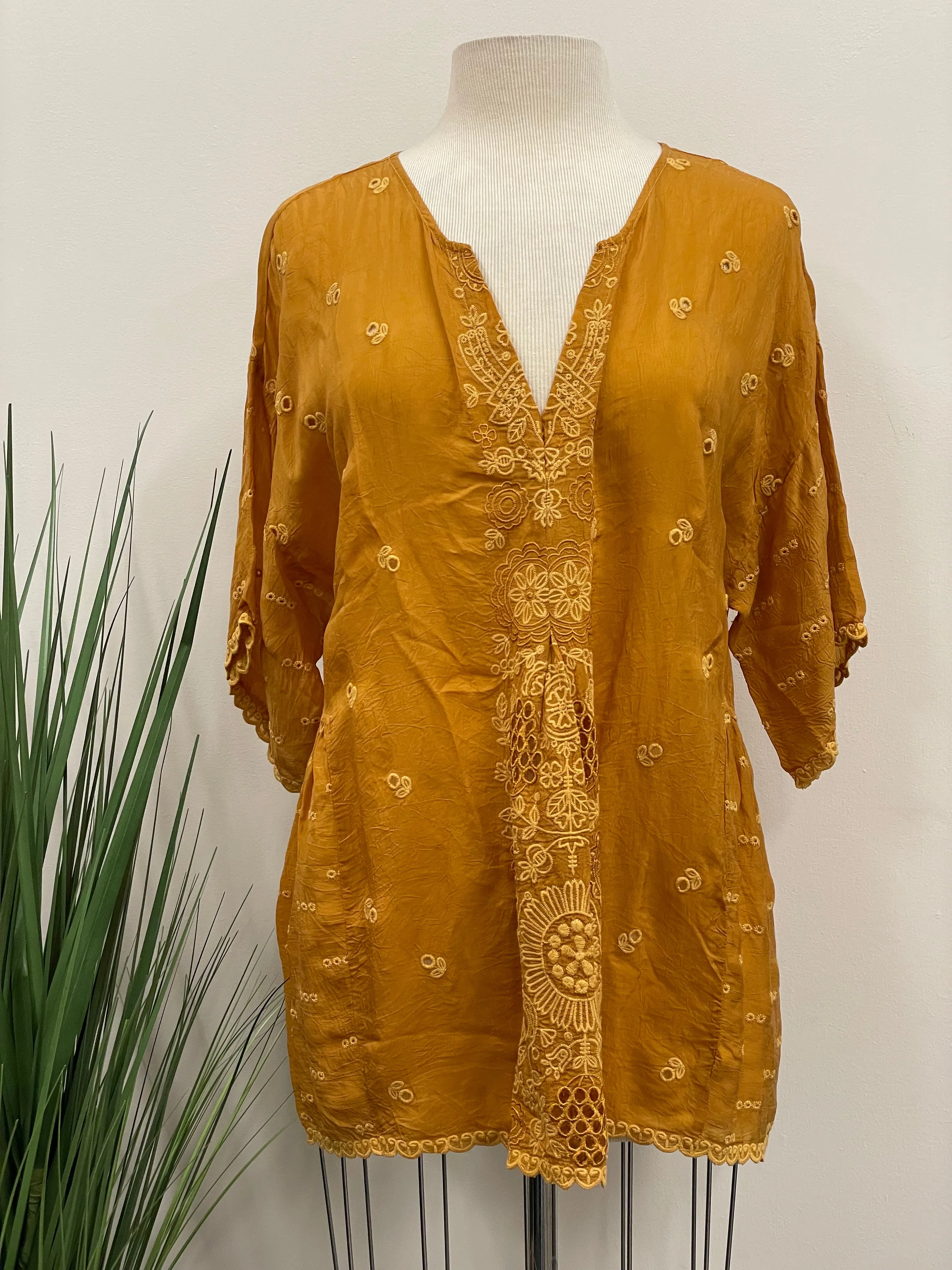 Johnny Was Berries Hadley Half Sleeve Blouse Boho Chic C13422