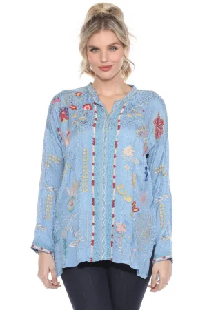 Johnny Was Biya Oanna Embroidered Blouse B13024B1 *