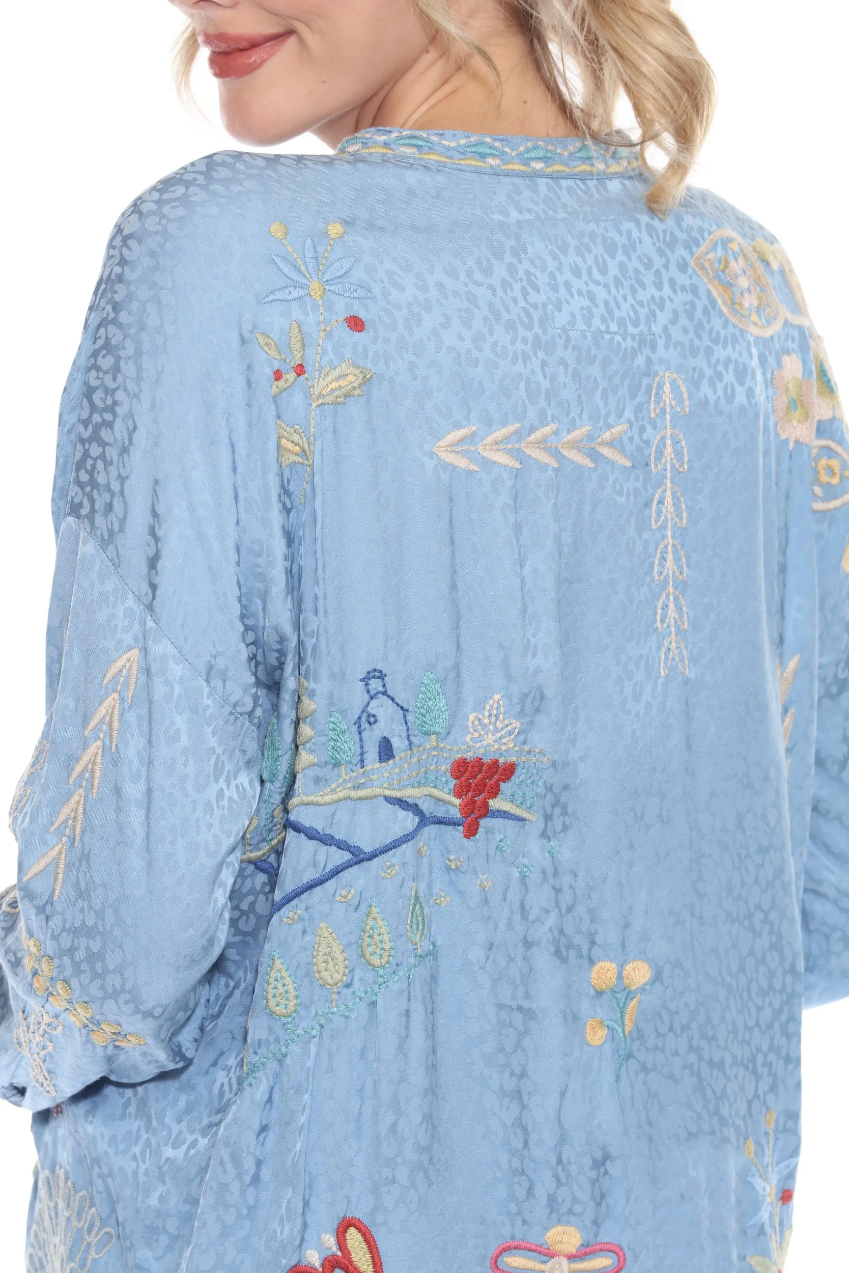 Johnny Was Biya Oanna Embroidered Blouse B13024B1 *