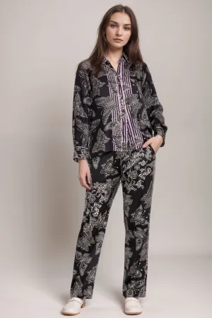 Johnny Was Black Chani Straight Pants C64624