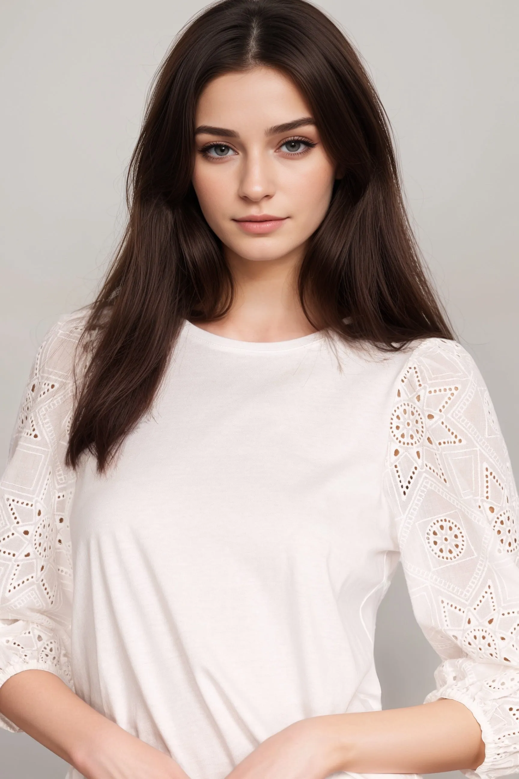 Johnny Was Jade Nora Puff Sleeve Easy Tee L16624 *