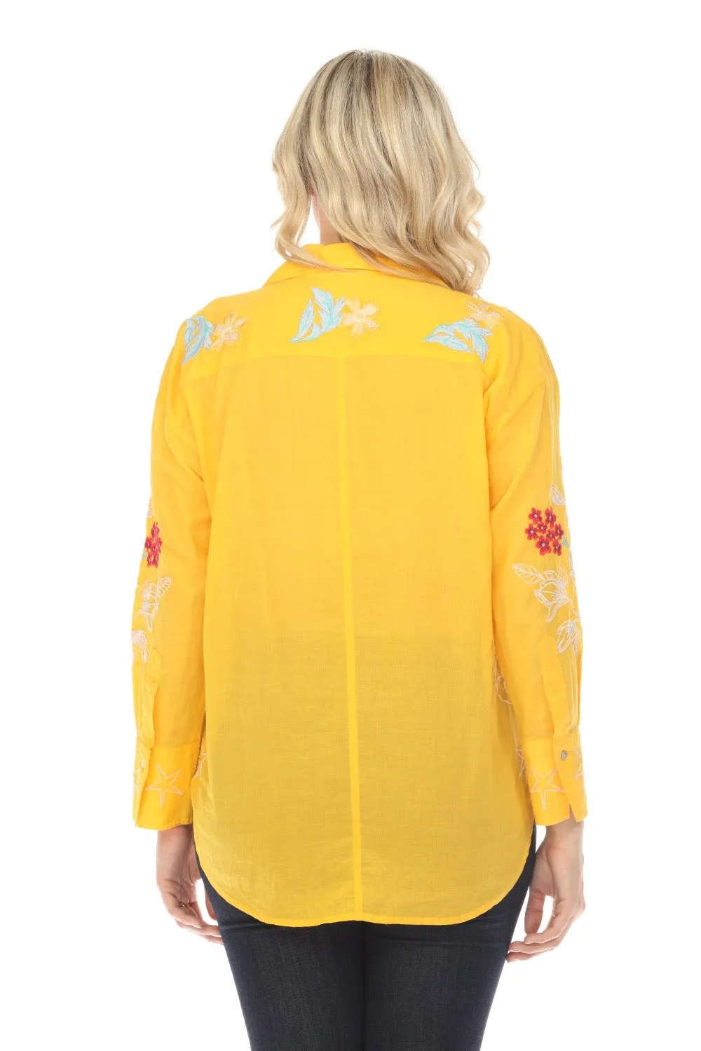 Johnny Was Workshop Malory Relaxed Seamed Shirt W10724