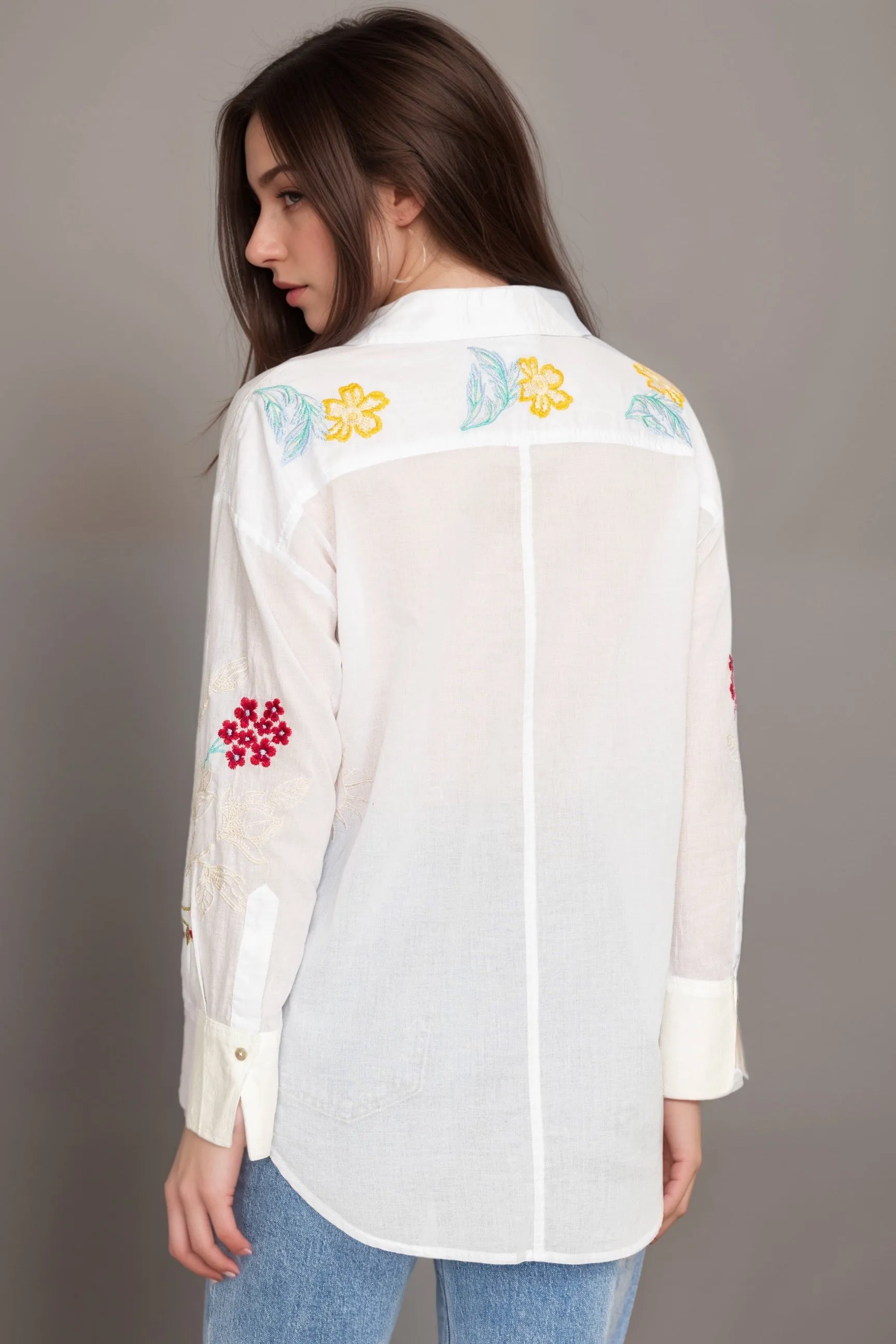 Johnny Was Workshop Malory Relaxed Seamed Shirt W10724
