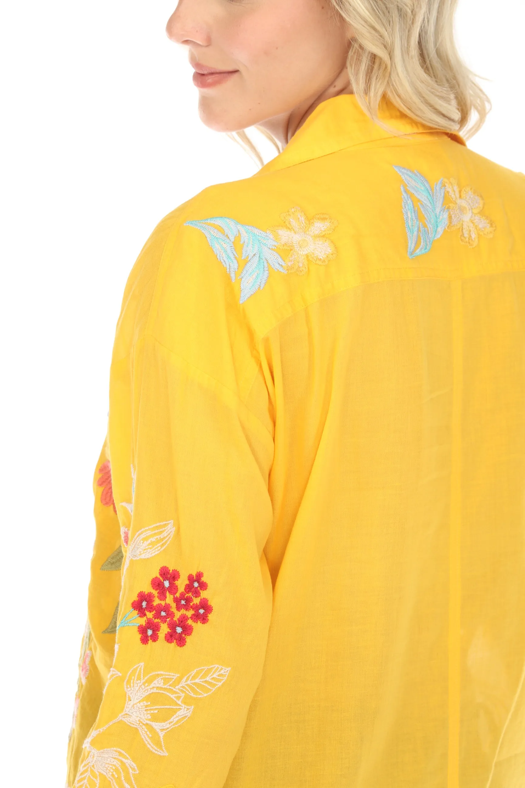 Johnny Was Workshop Malory Relaxed Seamed Shirt W10724