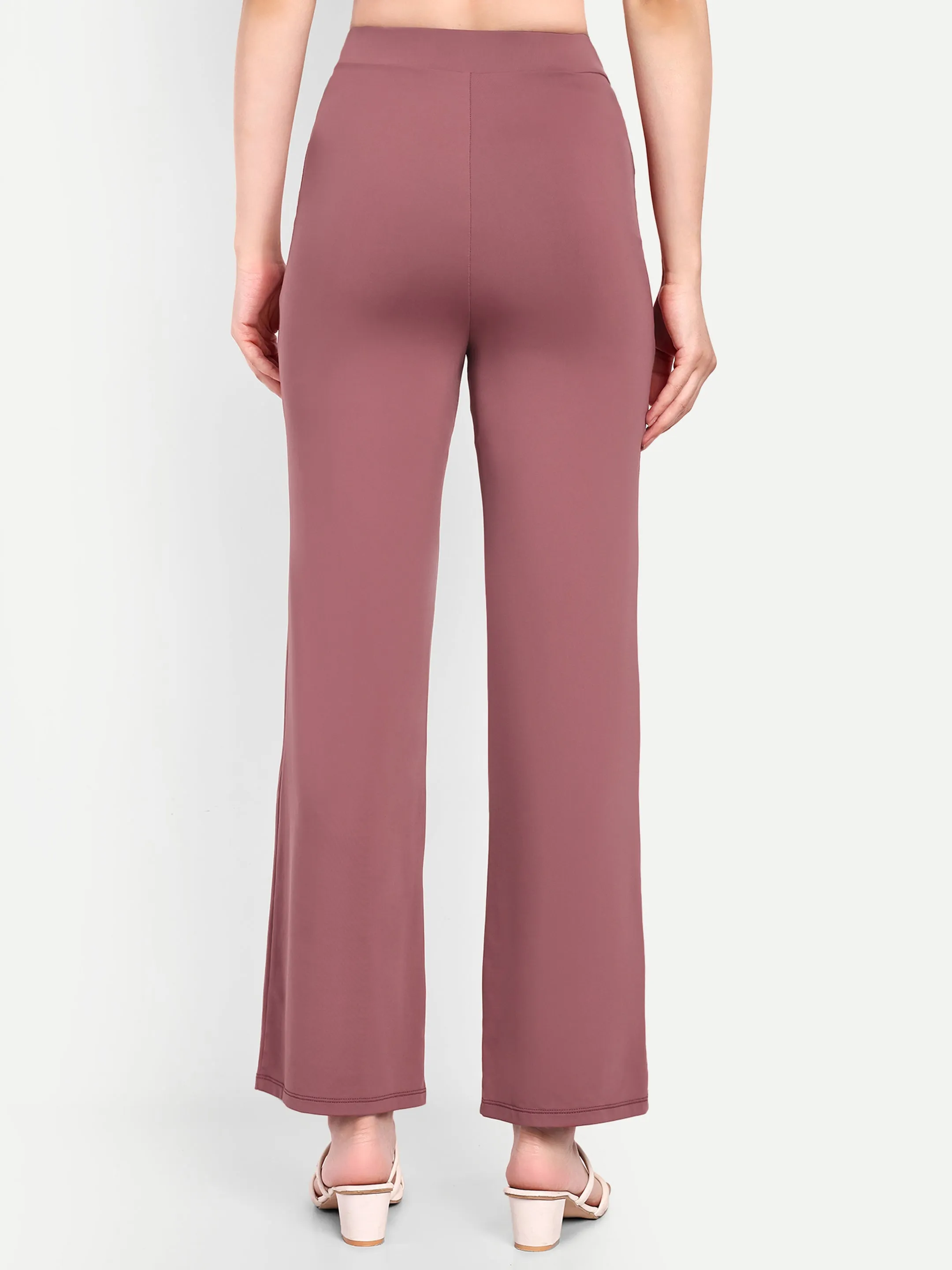 JULIA FLARED PANTS IN PINK ROSE