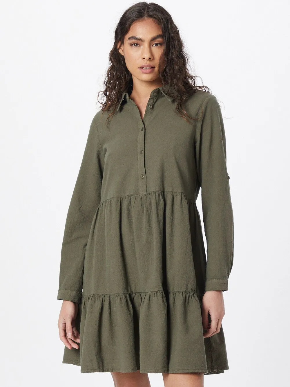 Kaffe Naya shirt-dress, khaki