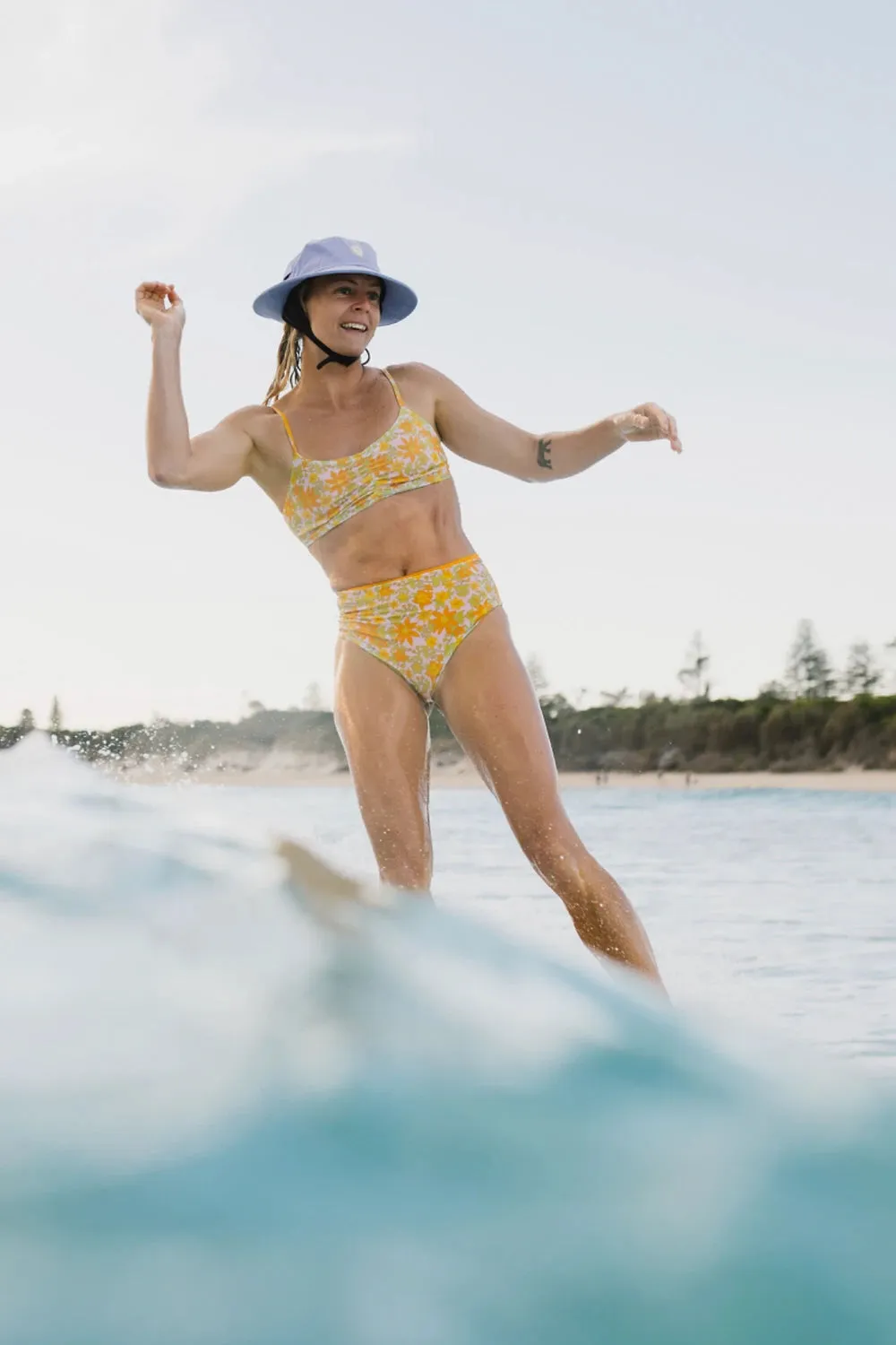 Kailani Top | Reversible | in Lemon Myrtle & Yellow