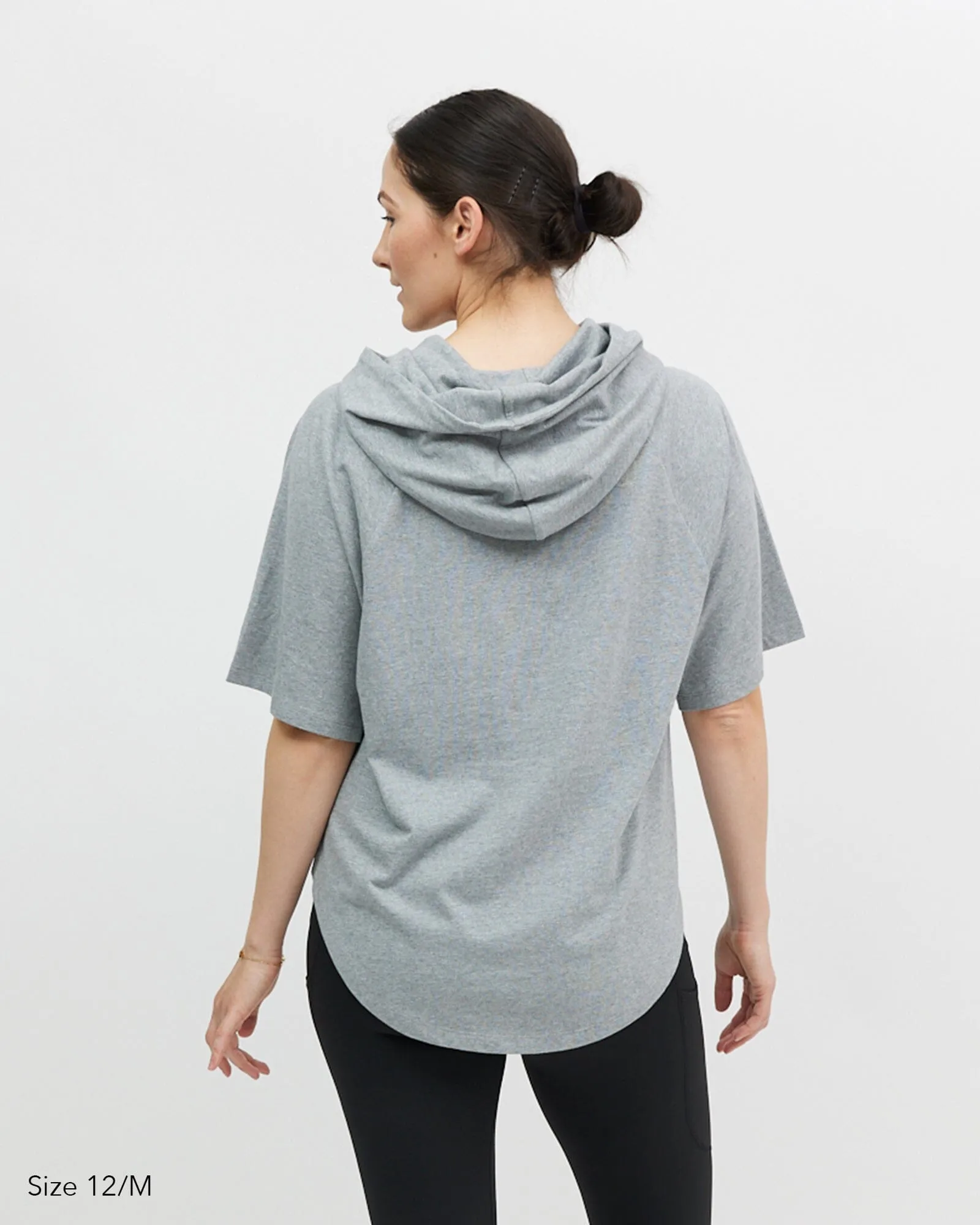 Kallie Hoodie Tee - Grey Marle