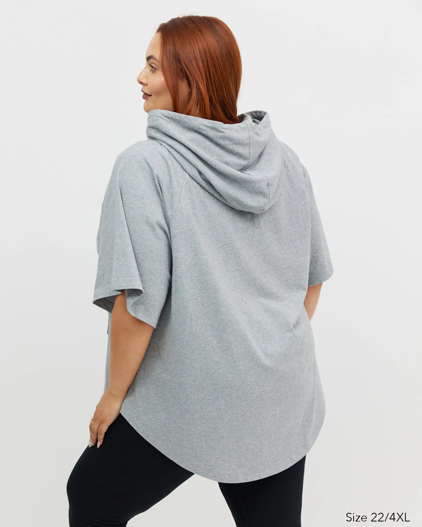 Kallie Hoodie Tee - Grey Marle