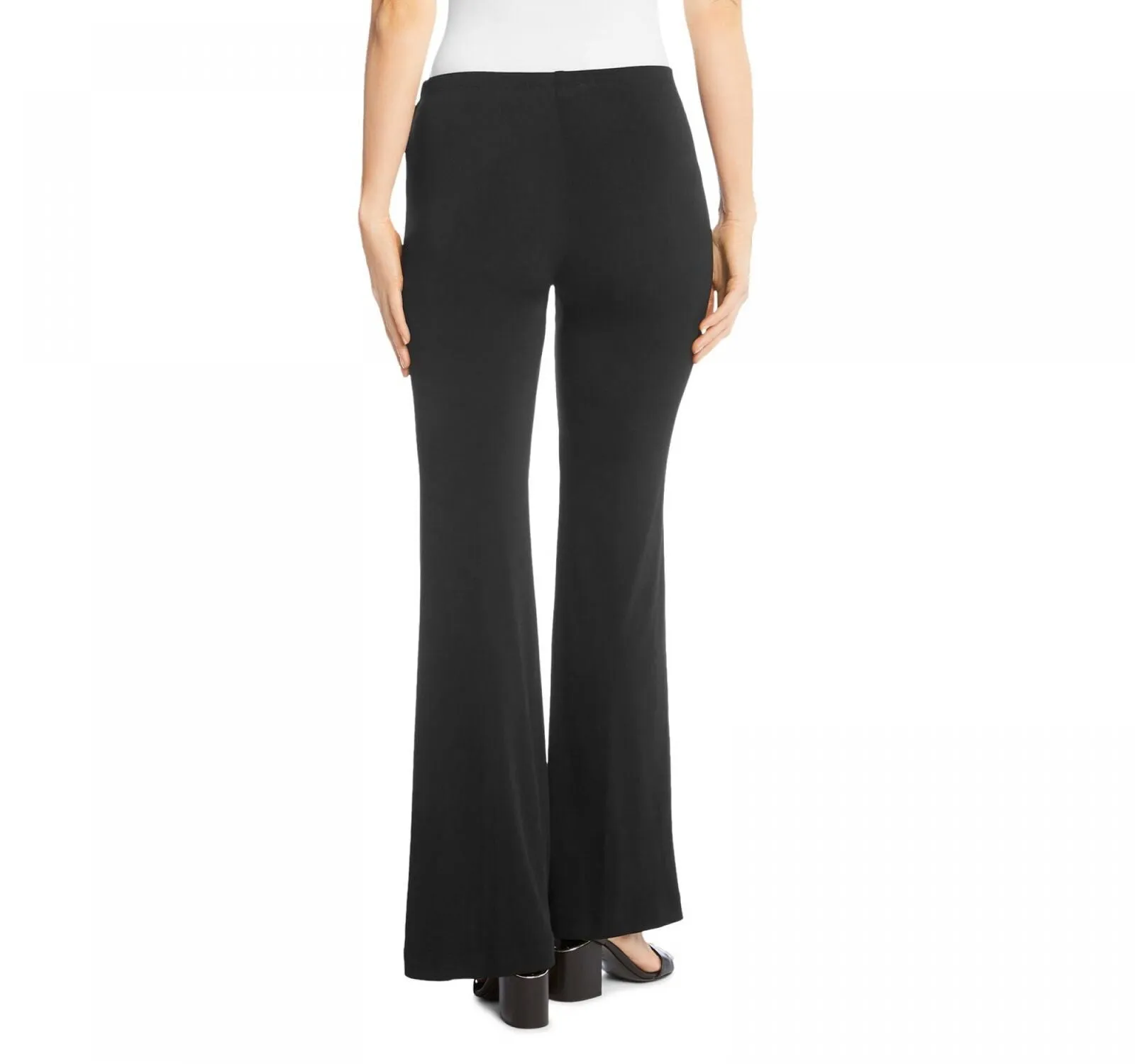 Karen Kane Wide Leg Pull On Crepe Pants Leggings