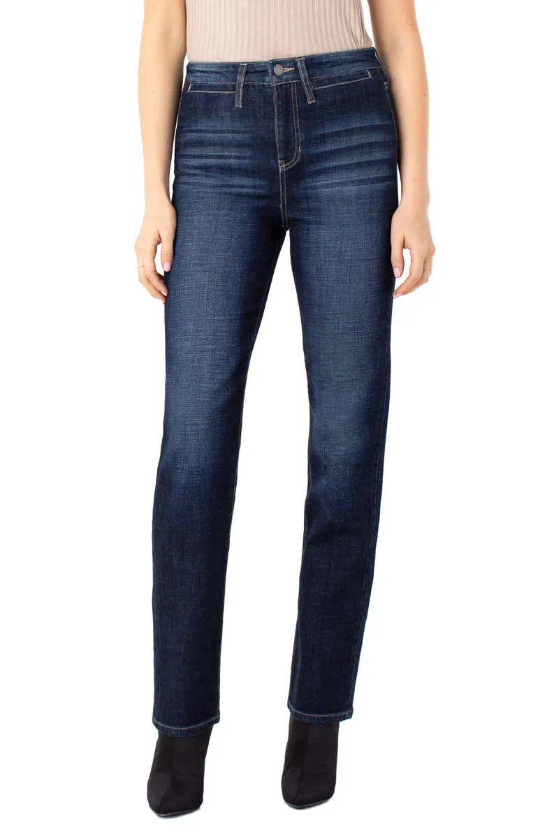 Kennedy Hi-Rise Straight Jean - Castle Wash
