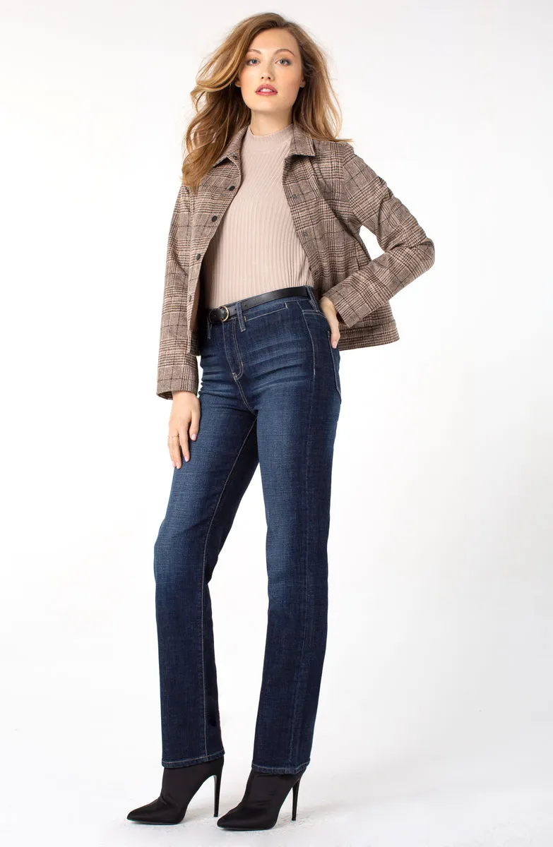 Kennedy Hi-Rise Straight Jean - Castle Wash