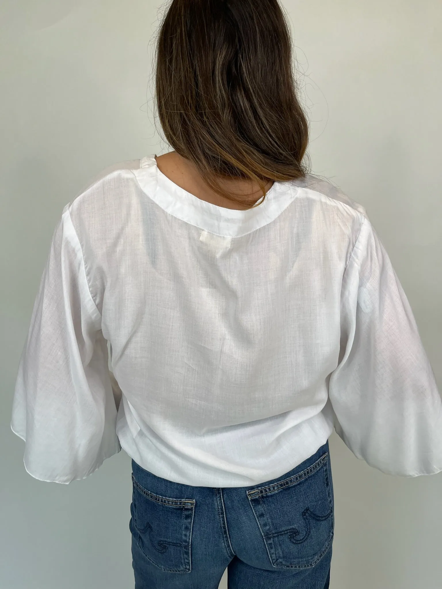 Khush Kiely Top Solid White