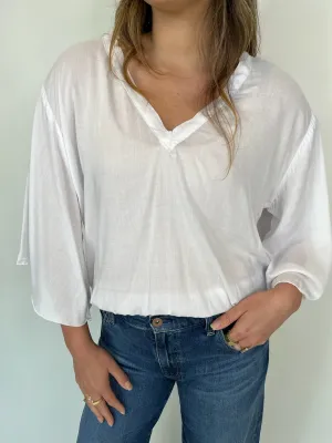 Khush Kiely Top Solid White