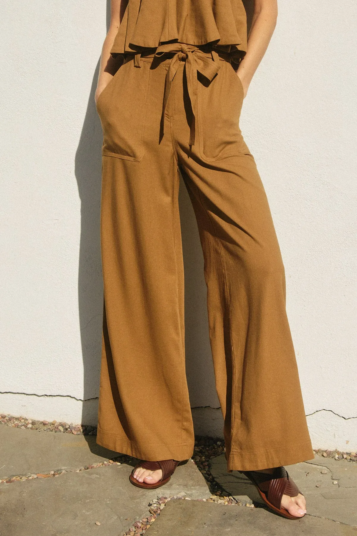 Kimmy Wide Leg Belted Pants