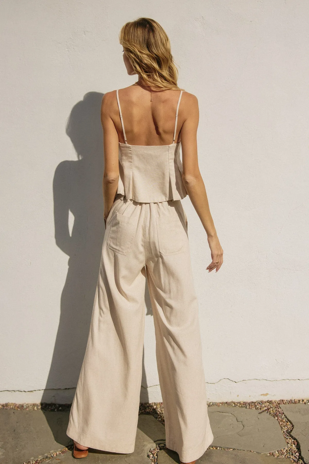 Kimmy Wide Leg Belted Pants