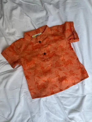 Klingaru Short Kurta - Jacquard Multicolor