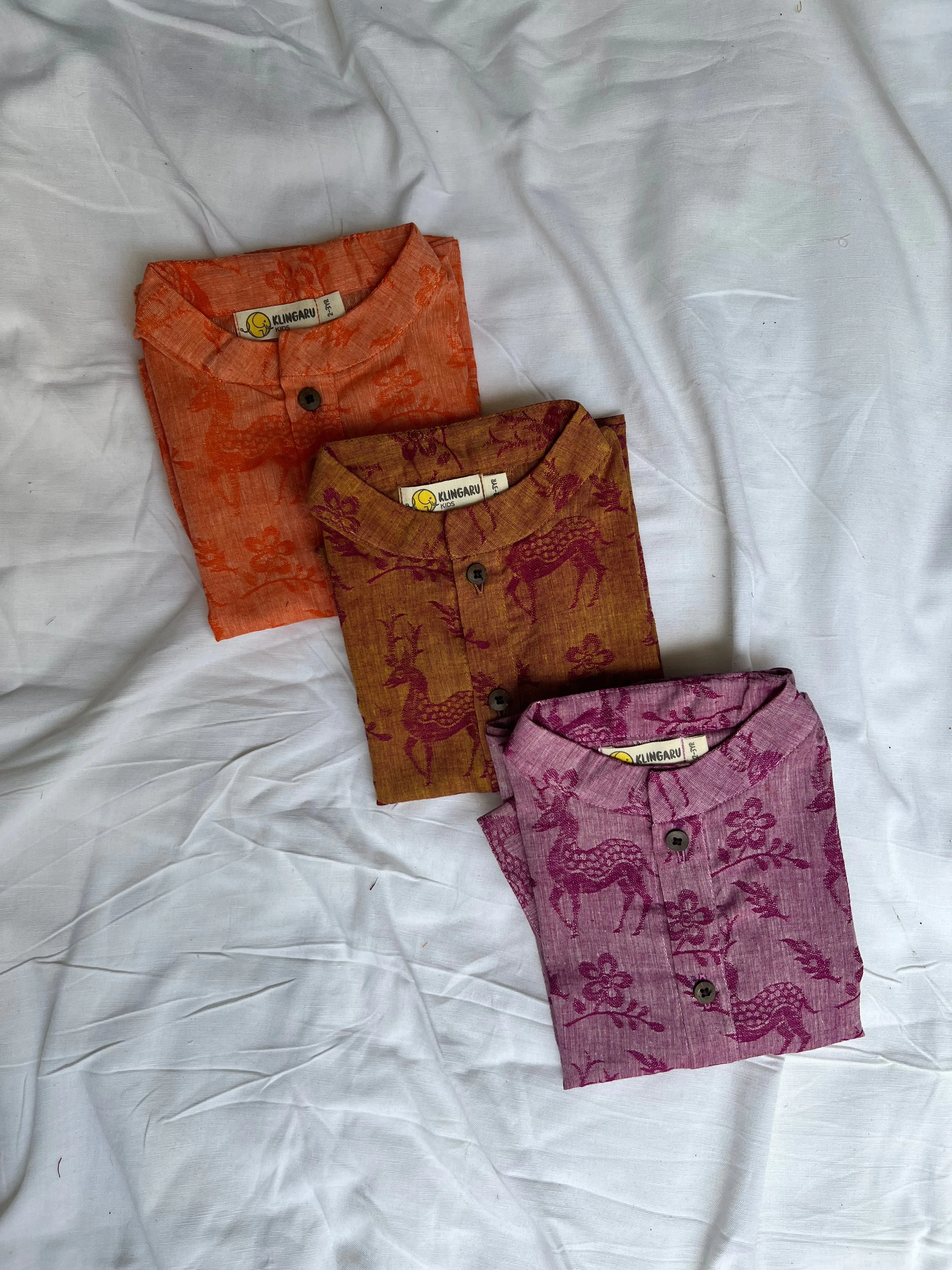Klingaru Short Kurta - Jacquard Multicolor