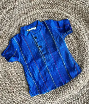 Klingaru Short Kurta - Peacock Blue ( Last Piece - 6-12 Months)