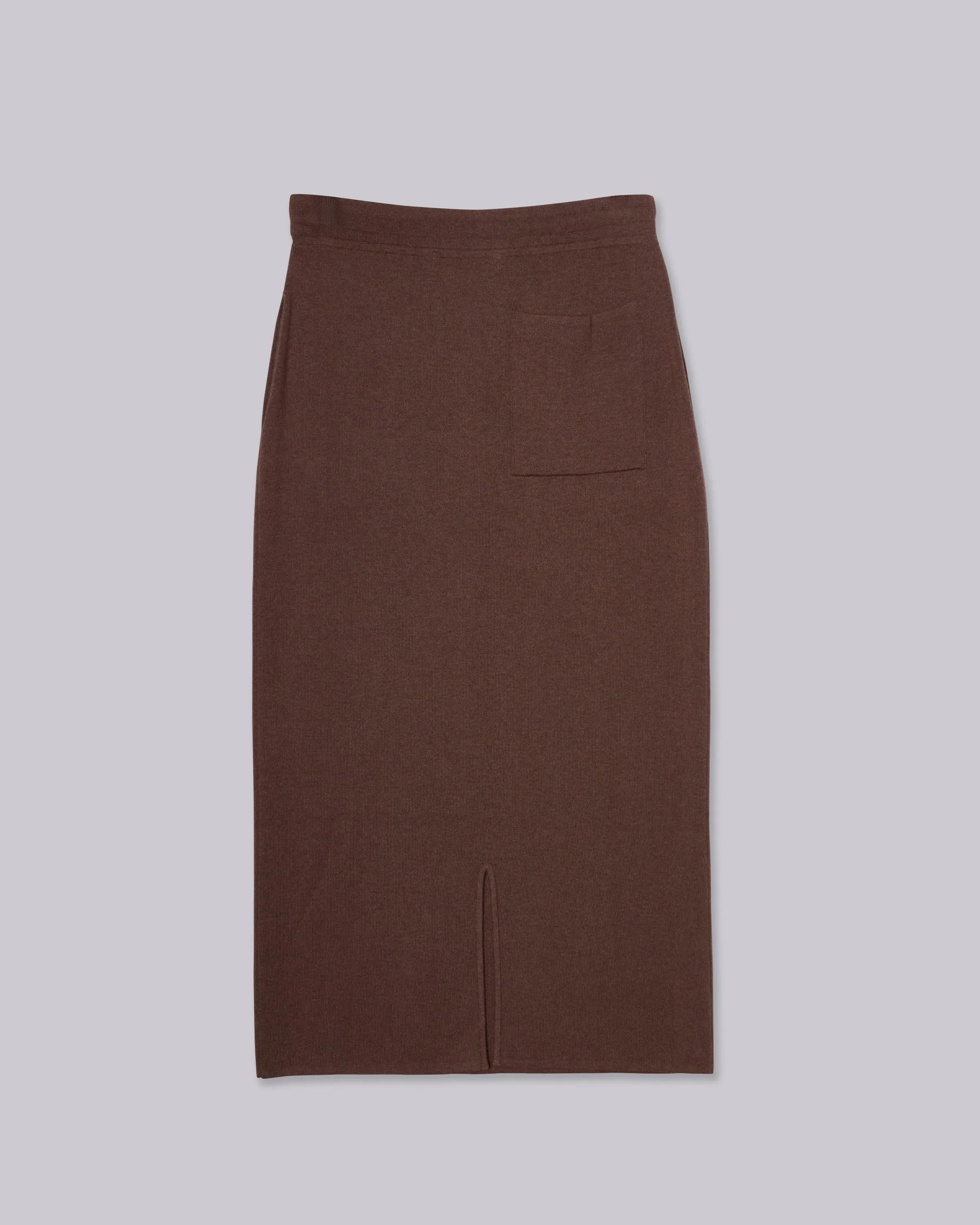 Knit Skirt in Wood
