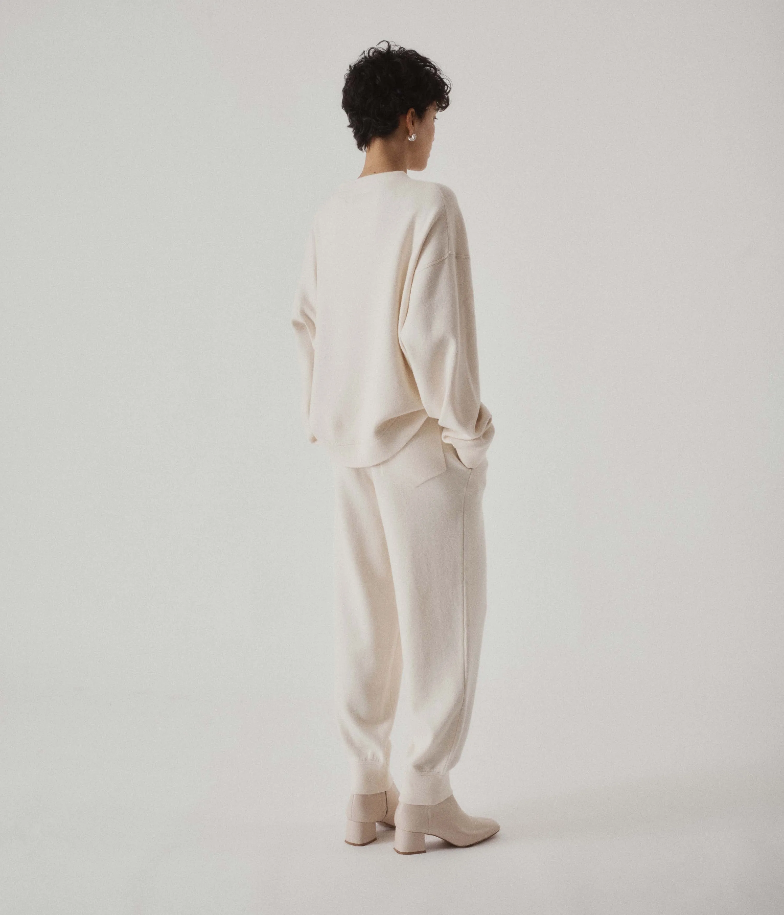 Knit Sweatpants in Ivory