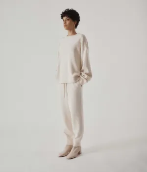Knit Sweatpants in Ivory