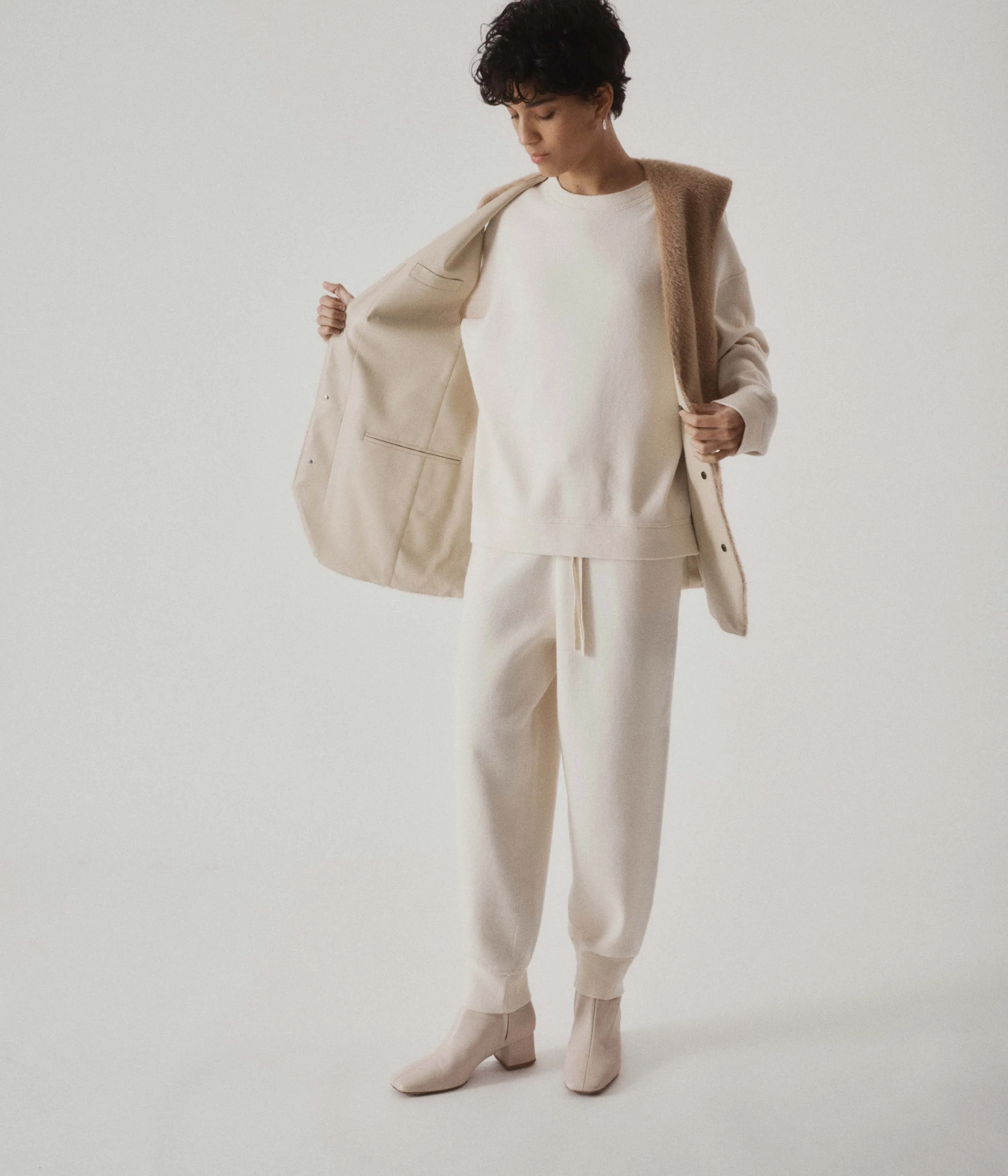 Knit Sweatpants in Ivory