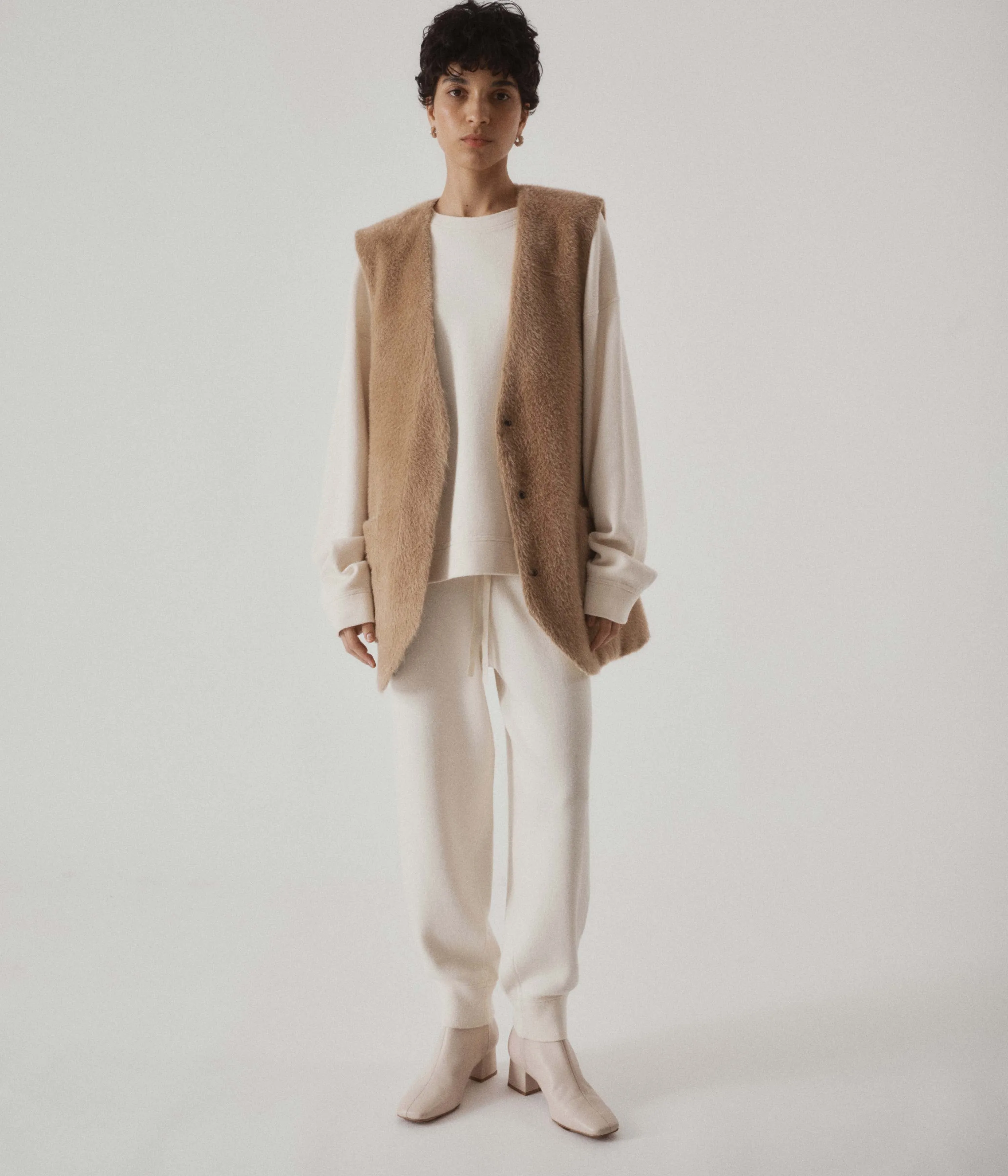 Knit Sweatpants in Ivory
