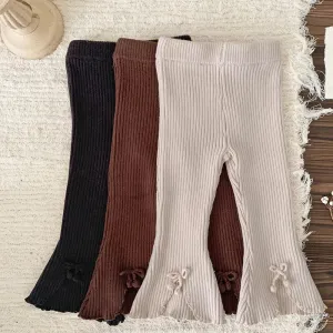 Knitted Bell Bottom Pants