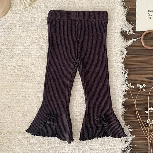 Knitted Bell Bottom Pants