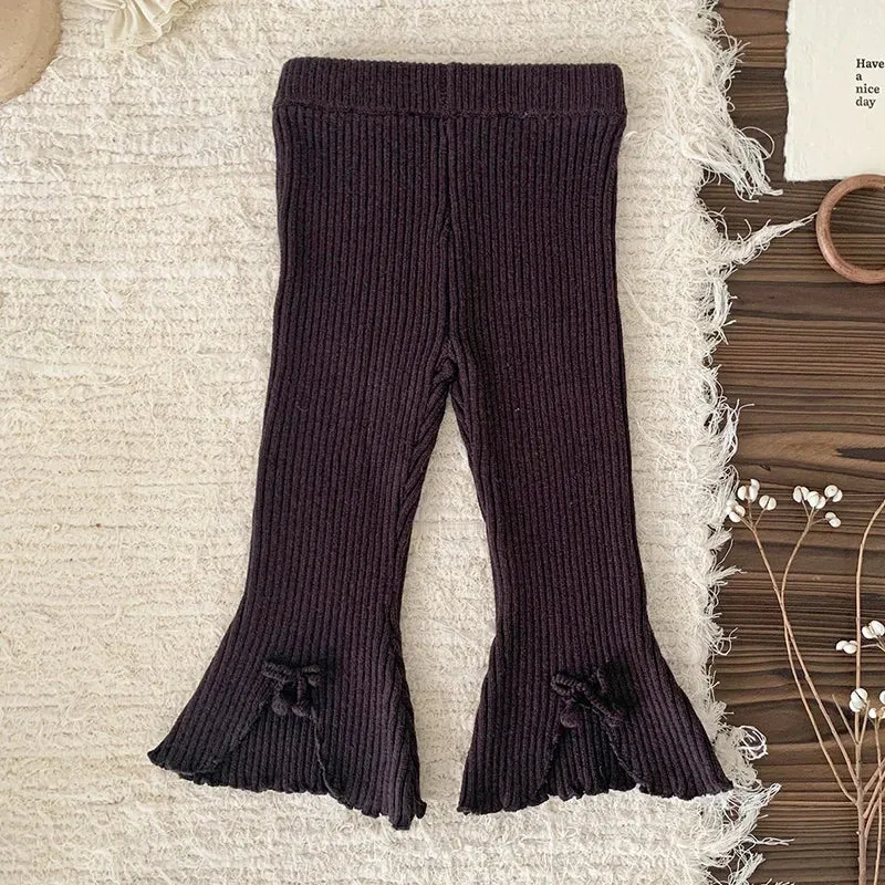 Knitted Bell Bottom Pants