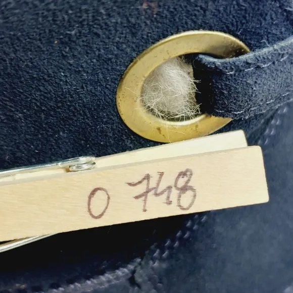 Koolaburra Ugg Remley Mini Blue Suede Fur Winter Boots O748