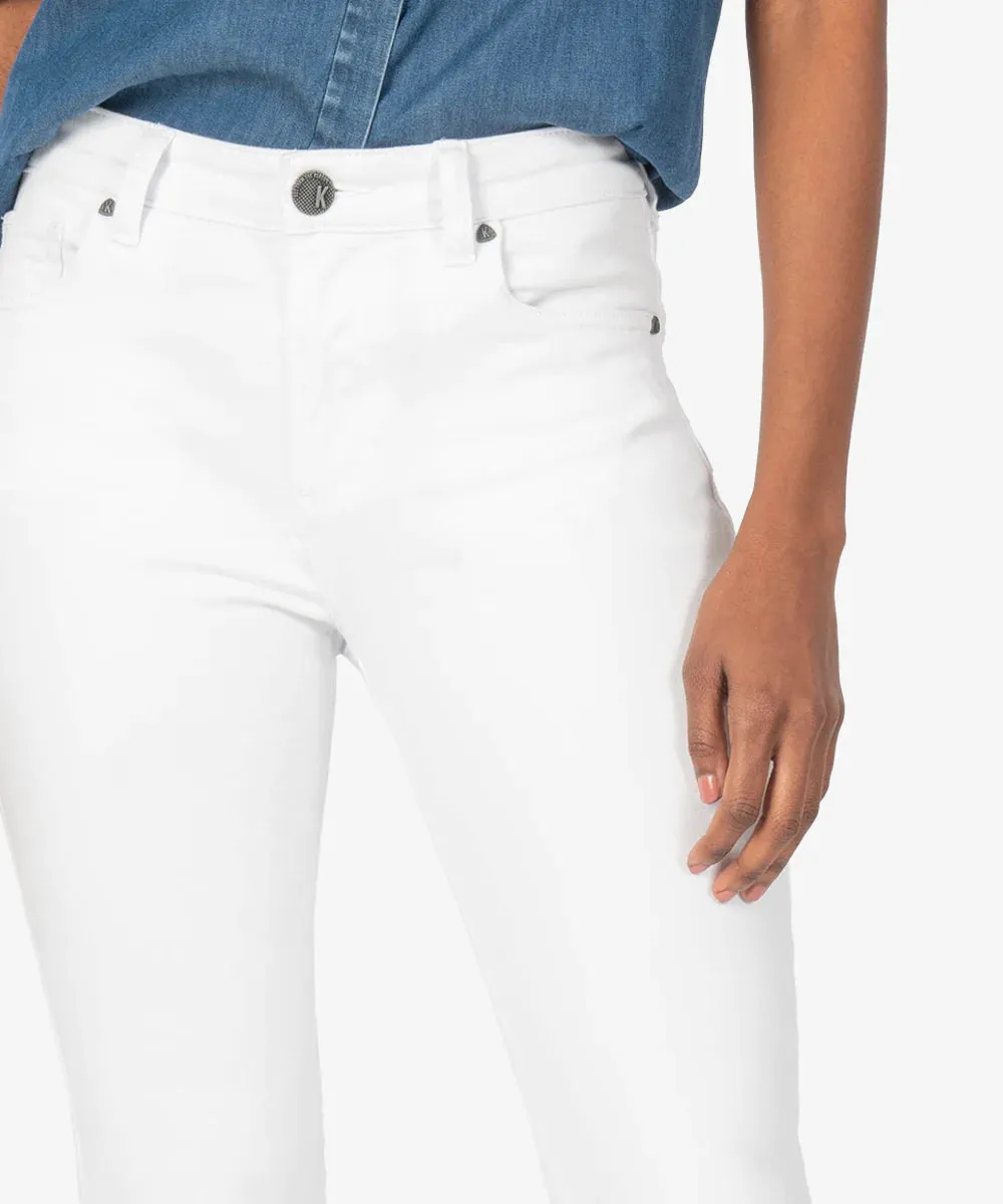 Kut From The Kloth Kelsey White High Rise Ankle Flares