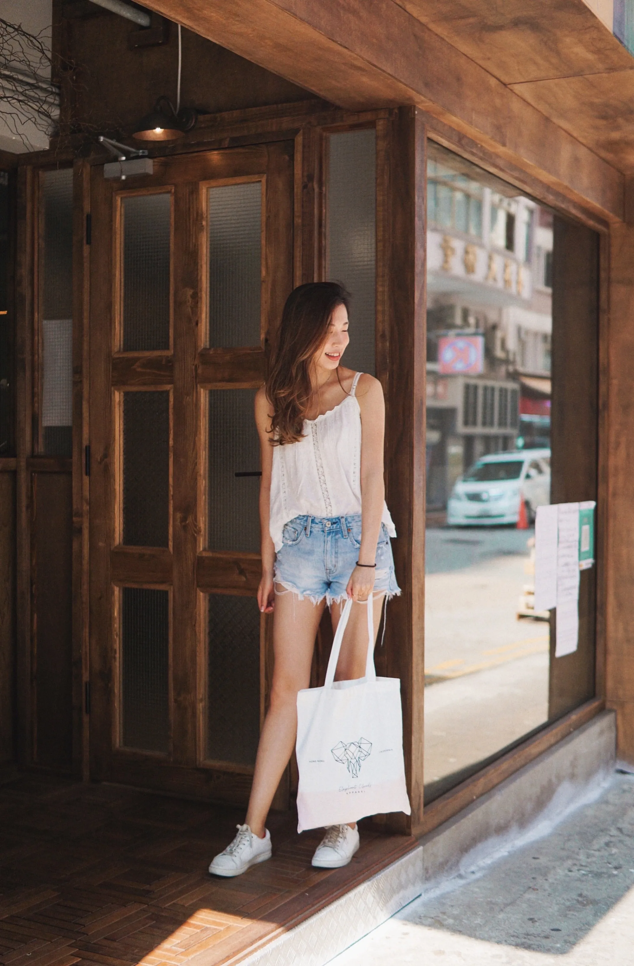 Lace Dot Trim Cami Top