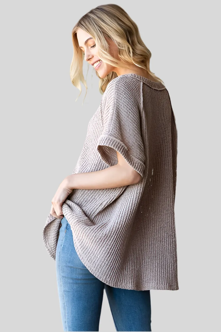 LAZY SUNDAYS TOP - OATMEAL