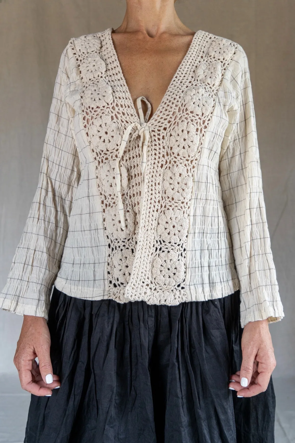 Les Ours Top Chantal Pink Stripe