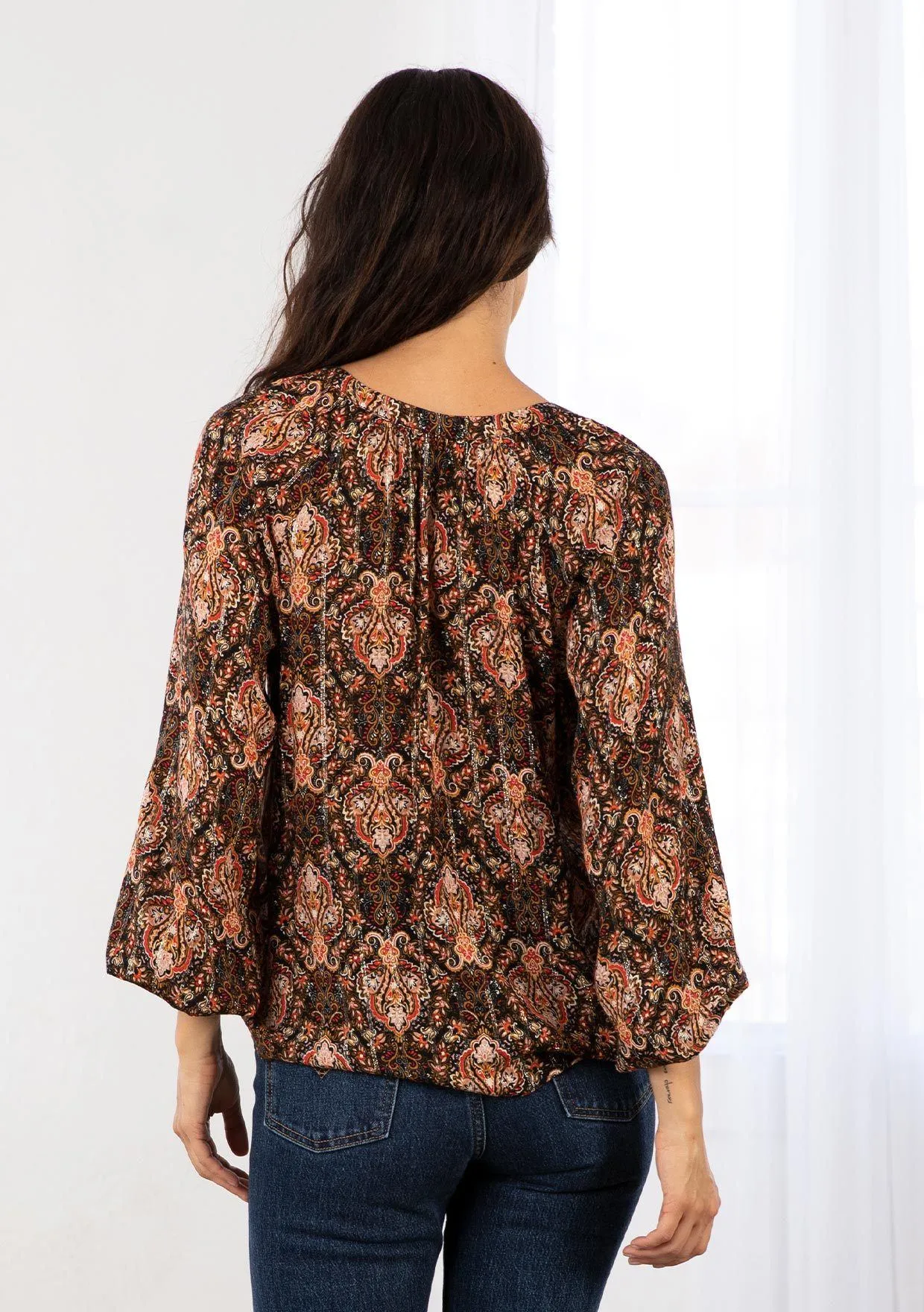 Light Catcher Peasant Top