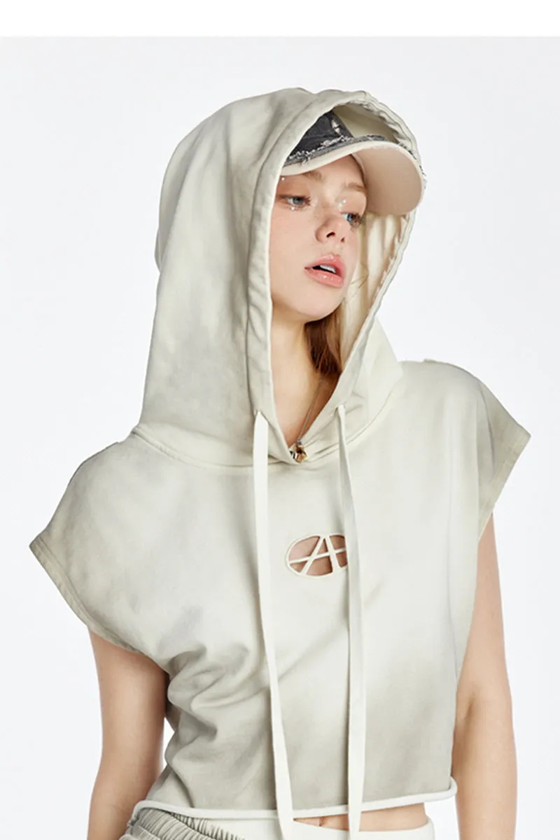Light Grey Hooded Top / Shorts