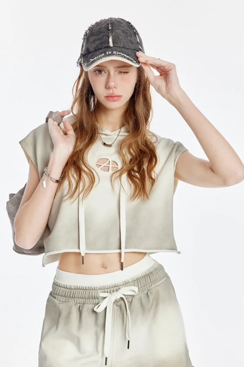 Light Grey Hooded Top / Shorts