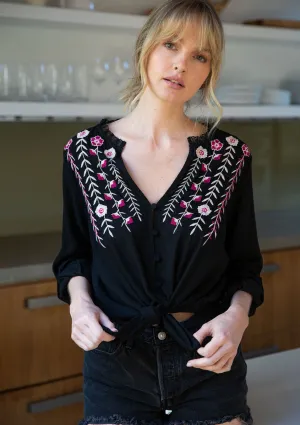 Lilith Button Front Blouse