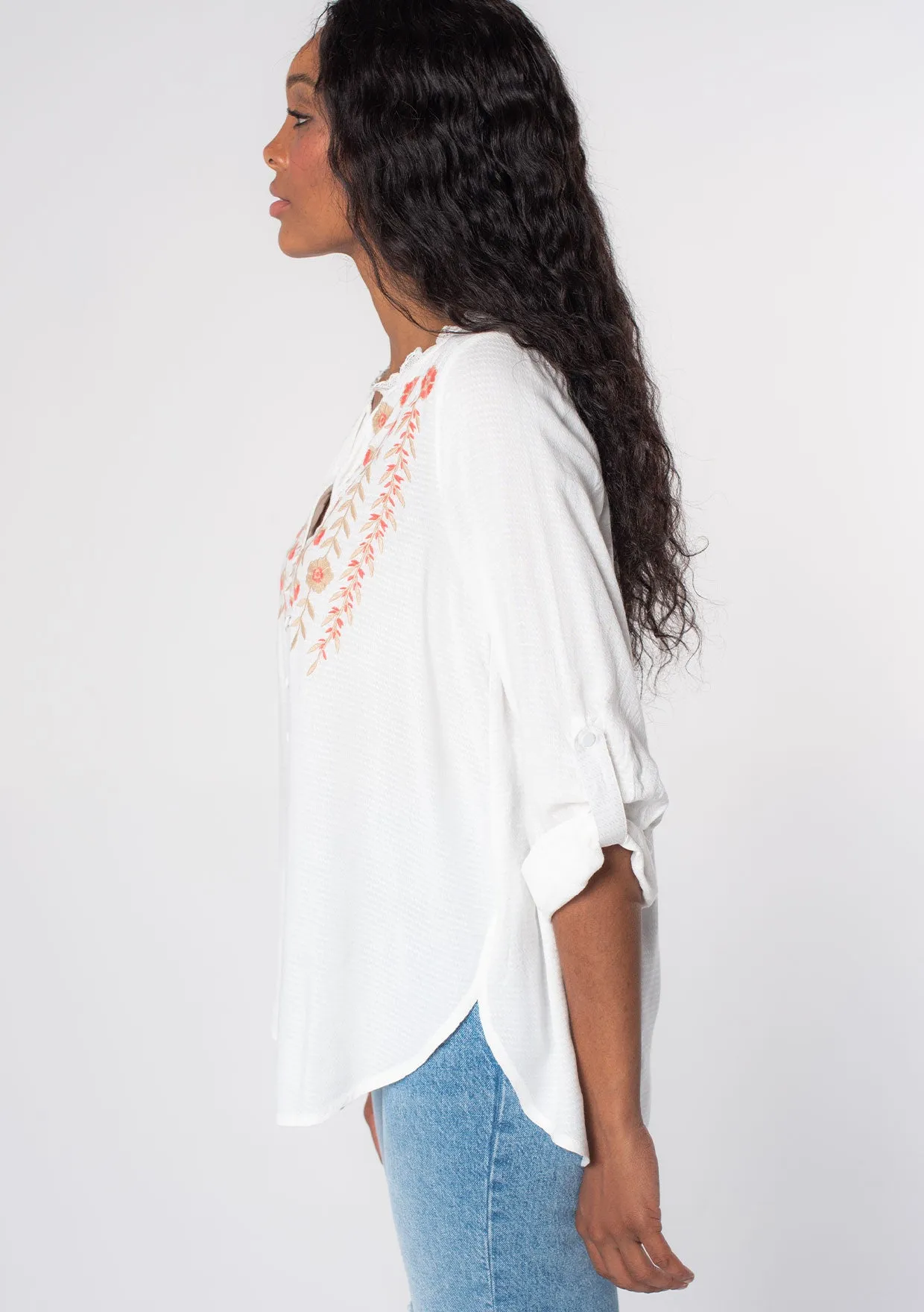 Lilith Button Front Blouse