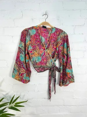 Long Sleeve Tie Top