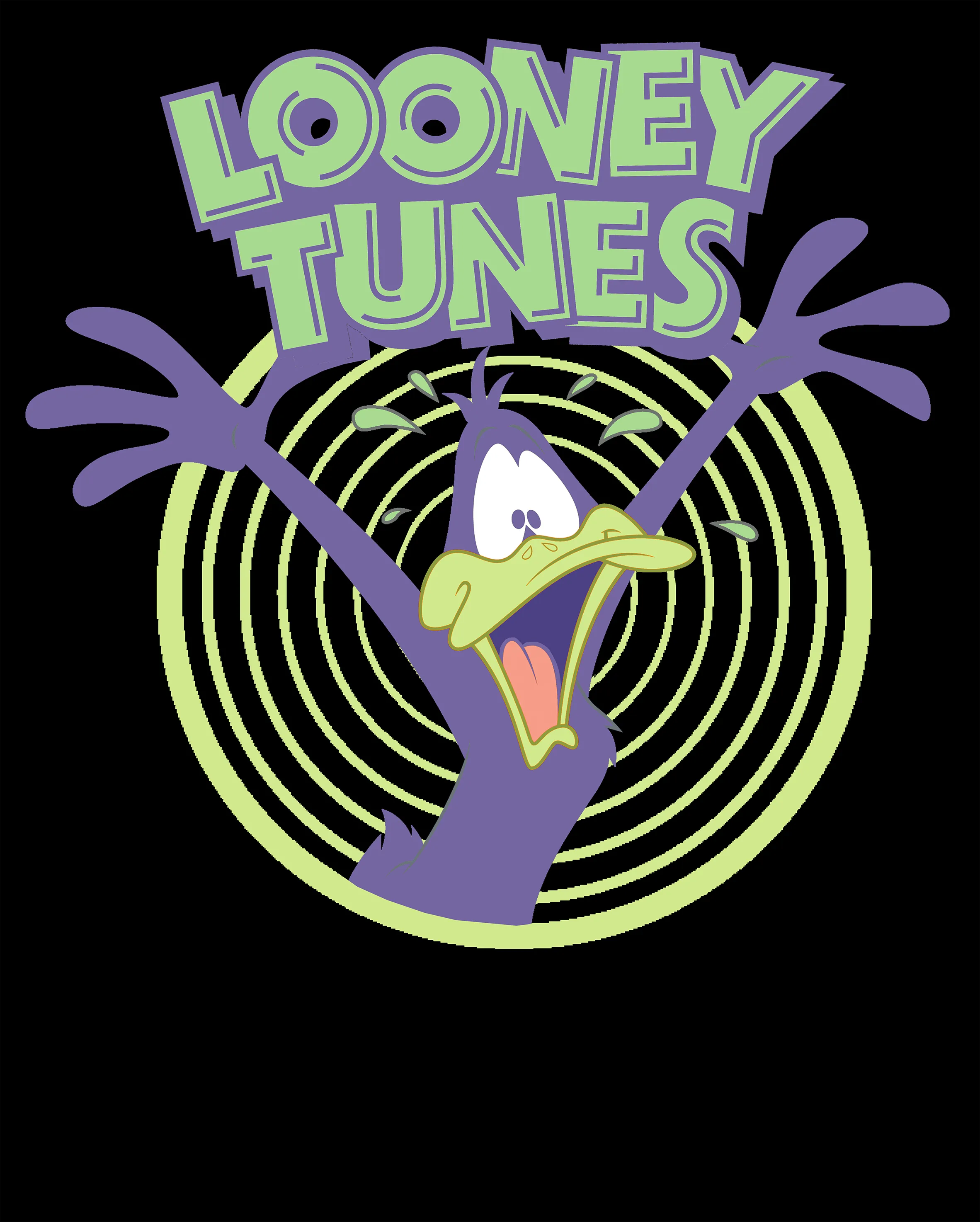 Looney Tunes Daffy Duck Logo Crazy Official Hoodie