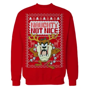 Looney Tunes Tasmanian Devil Xmas Naughty Official Sweatshirt
