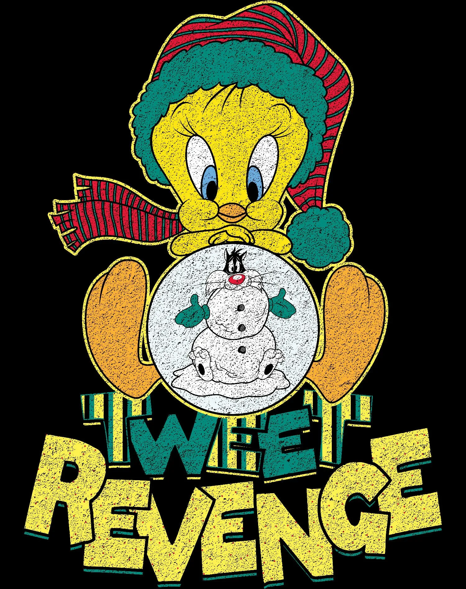 Looney Tunes Tweety Pie Xmas Revenge Official Sweatshirt